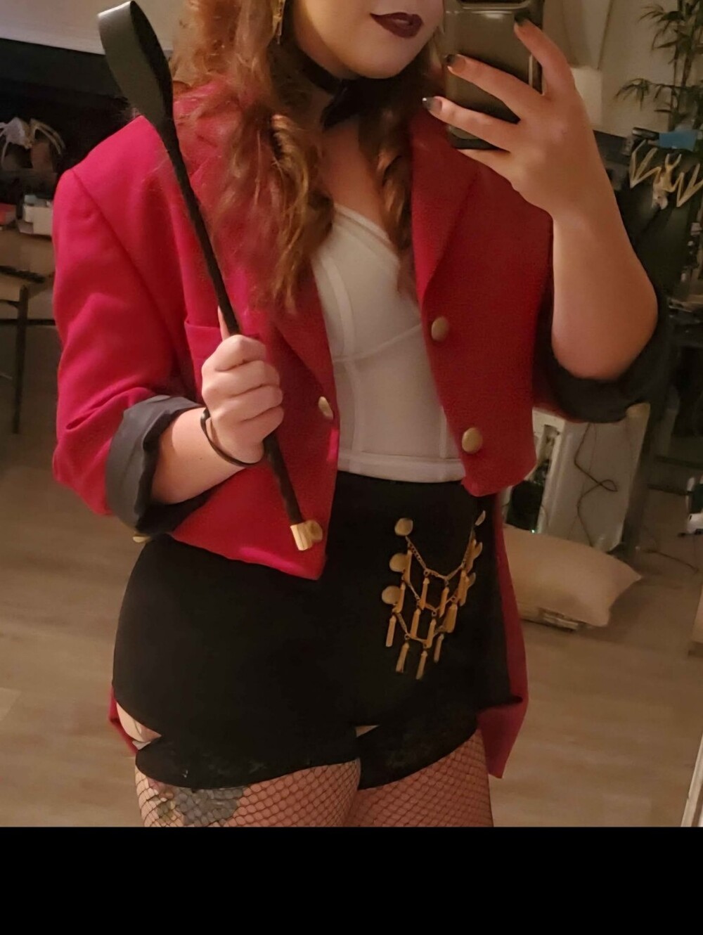 Cropped Red Women's Ringleader Jacket - Classic Double-Breasted Style